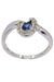 Ring 53 Modern sapphire and diamond ring 58 Facettes 32031