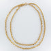 Collier Sautoir ancien or lisse et ciselé 58 Facettes 20-174