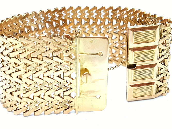 Bracelet Bracelet Manchette Or jaune 58 Facettes 00035CN