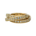 Ring 53 Cartier “Trinity” ring in yellow gold and diamonds. 58 Facettes 28798-1