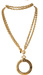 Chanel necklace - vintage gold metal necklace 58 Facettes 32118