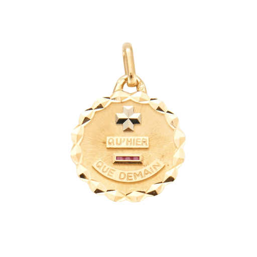 Pendentif AUGIS - Médaille d'amour en Or jaune 58 Facettes