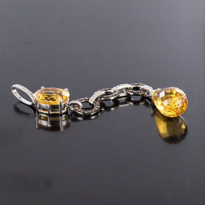 Pendentif Pendentif citrines et diamants 58 Facettes 03-073-2458404