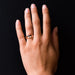 Ring 58 Old rose gold ring you and me fine sapphire pearl 58 Facettes 20-232-56