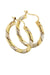 2 gold hoop earrings 58 Facettes 30181