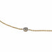 Necklace Gutter necklace in yellow and white gold and diamonds. 58 Facettes 30149
