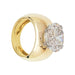 Ring 54 Diamond ring 7,18 carats, 2 golds. 58 Facettes 30598