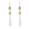 Boucles d'oreilles Boucles d'oreilles de création quartz poli et labradorites 58 Facettes 21-318