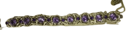 Bracelet Bracelet Améthyste & Diamant par Julius Cohen 58 Facettes CEY24