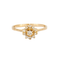 Bague 52 Solitaire en Or jaune, diamants 58 Facettes
