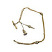 Gold vest chain necklace 58 Facettes