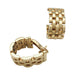 Earrings Cartier panthère mesh earrings in yellow gold. 58 Facettes 27054