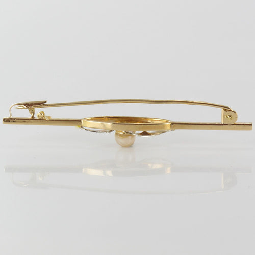 Broche Broche barrette ancienne perle fine 58 Facettes 13-052