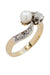 Ring 45 You and me pearl and diamonds 58 Facettes 34681