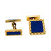 Boutons de manchette Boutons de manchette Cartier en or jaune et lapis lazuli. 58 Facettes 29775
