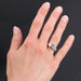 Bague 50 Bague moderniste diamants or blanc 58 Facettes 21-090-50