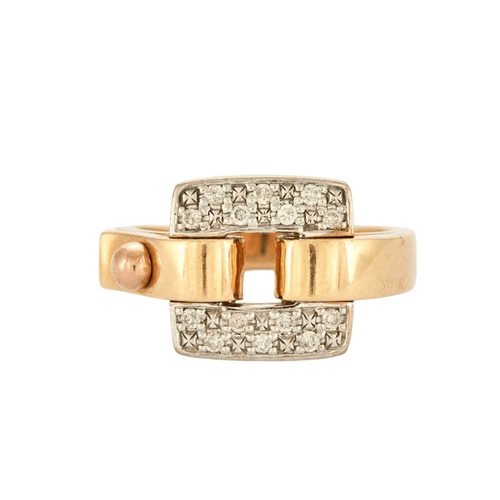 Bague 55 Bague 2 ors boucle Diamants 58 Facettes