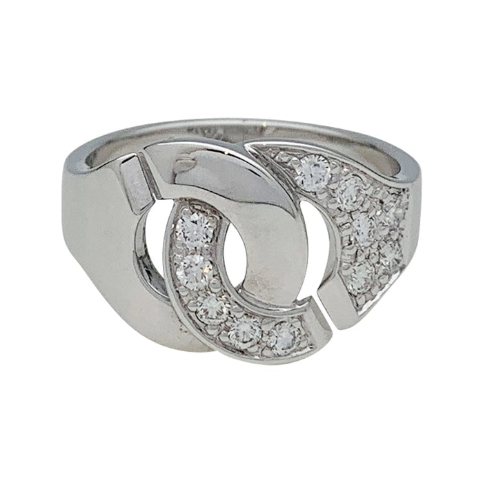 Ring 53 Dinh Van ring, “Menottes R12”, white gold, diamonds. 58 Facettes 29973