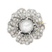 Brooch Gold and platinum flower brooch set with diamonds. 58 Facettes 30165