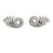 Earrings Clip-on earrings in white gold and platinum, diamonds. 58 Facettes 30466