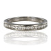 Bague 53 Demi alliance diamants platine 58 Facettes 18-387A-53