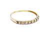 Ring 56 Half wedding ring Yellow gold Diamond 58 Facettes 990020CD