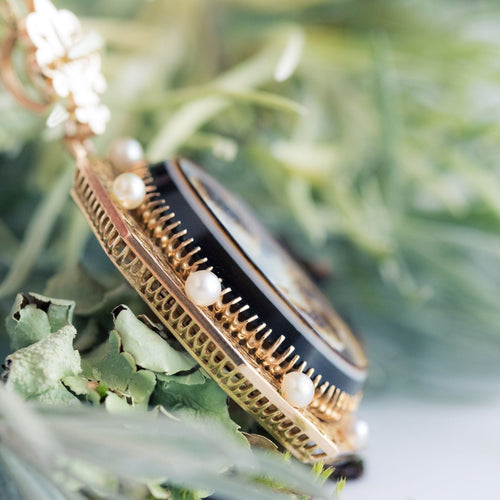 Pendentif Pendentif - Broche Aucoc Camée ancien et ses perles 58 Facettes 20-290