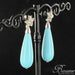 Boucles d'oreilles Boucles d'oreilles diamants et goutte de turquoise 58 Facettes 13-058-8244953