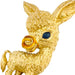 Brooch Fred brooch, "Donkey", yellow gold, sapphire and enamel. 58 Facettes 29591