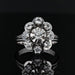 Ring 50 White gold ring with white sapphires 58 Facettes 19-517C-50