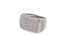 Bague 52 Bague bandeau en or blanc et diamants 58 Facettes 31369