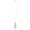 Pendentif Pendentif en or gris, perle, diamants 58 Facettes