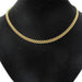 Yellow gold chain necklace with American mesh 58 Facettes 16-328B