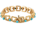 Bracelet Old Mauboussin yellow gold turquoise bracelet 58 Facettes