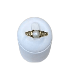 Bague Bague Or jaune diamants et perles 58 Facettes 20400000428