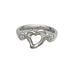 Bague 51 Bague Tiffany & Co. "Open heart" en argent et diamants. 58 Facettes 30462