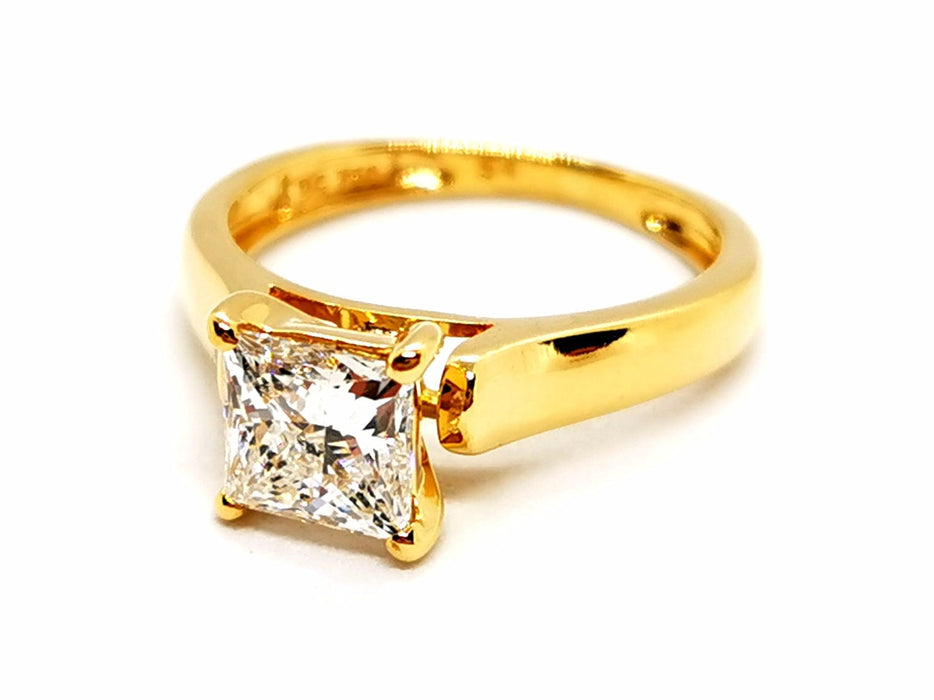 Bague 47.5 Bague Solitaire Or jaune Diamant 58 Facettes 1167334CN