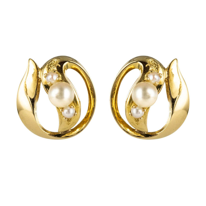 Boucles d'oreilles Boucles d'oreilles en or jaune et perles de culture 58 Facettes 15-240