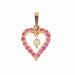 Pendant Ruby and pearl heart pendant 58 Facettes 21-275B