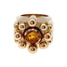 Ring 52 Signet ring in yellow gold and citrine. 58 Facettes 30026