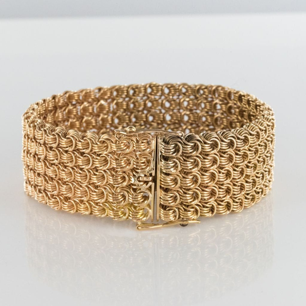 Bracelet daim tressé et métal argenté Bracelet daim tressé et métal argenté