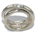 Ring Ring from the house of Hermès Vertige collection in silver 58 Facettes 0