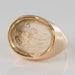 Ring 59 Cameo gold ring on quartz 58 Facettes 20-082-55