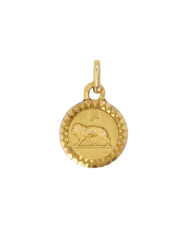 Médaille Zodiaque Augis Or jaune signe du Lion
