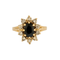 Bague Bague marguerite or jaune saphir et diamants 58 Facettes DV0548-1