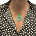 Roland Schad pendant pendant in yellow gold, diamonds, jadeite and opal. 58 Facettes 29944/29945