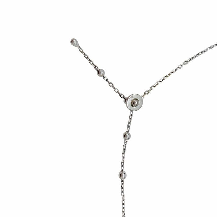 Collier Collier Boucheron "Esmeralda" en or blanc, diamants et pierre de lune. 58 Facettes 29955