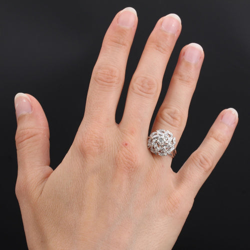 Bague 50 Bague vintage or blanc et diamants 58 Facettes 21-299-50