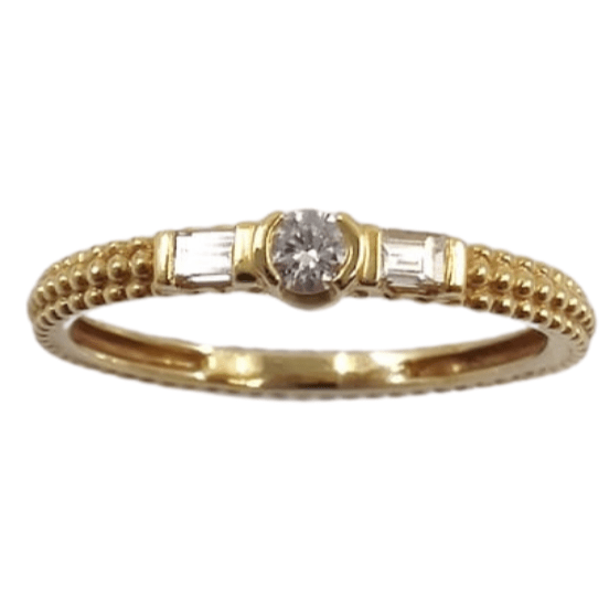Mauboussin - solitaire Amour je t'aime in yellow gold