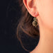 Boucles d'oreilles Boucles d'oreilles tourmalines et camées sur pierre de lave 58 Facettes 17-235